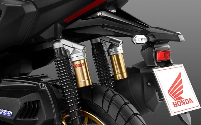 Reservoir rear shock absorbers