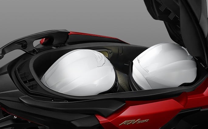 Illuminated underseat storage
