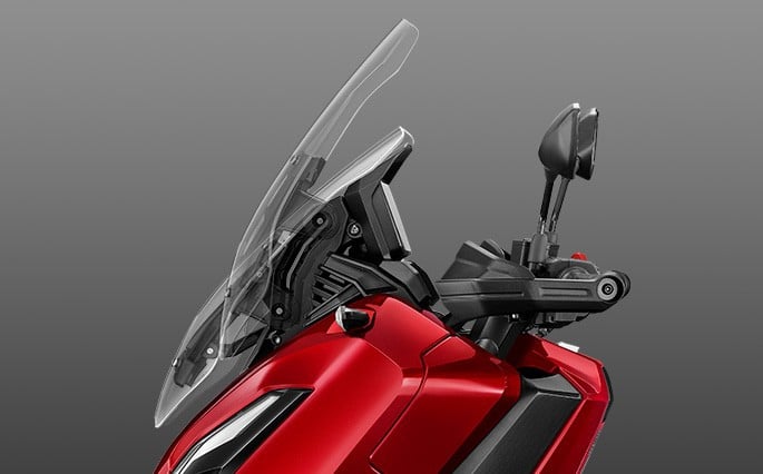 Four-position windscreen
