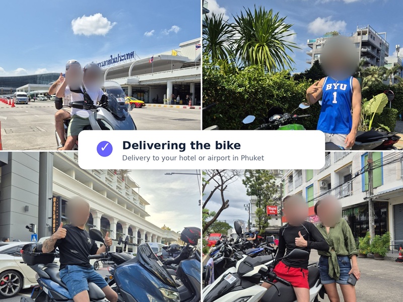 Bike delivery to a Phuket hotel
