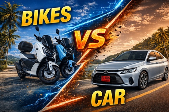 Bike or car in Phuket